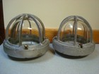 2 Vtg Industrial Steampunk Killark Explosion Proof Lights Globes Hg-100   150