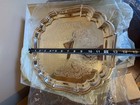 Vintage 13  Gorham Heritage Yh28 Silver Plate Square Scroll Serving Tray Platter