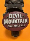 Devil Mountain Five Malt Ale Beer Tap Handle Locomotive Defunct Brewery Rare Htf
