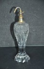Vintage Fine Unique Long Cut Glass Heavy Victorian Perfume Bottle