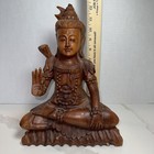 Chinese Antique Hand Carved Wooden Buddha Statue