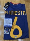 Andres Iniesta Signed Spain Soccer Jersey 2010 Fifa World Cup Bas Coa