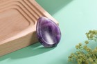 Crystaltears Amethyst Thumb Worry Stone Chakra Healing Crystal Pocket Palm St   