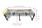 47 2 -118  Adjust Length Power Roller Expandable Conveyor Flexible Conveyor 220v