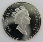 1991 Canada Proof Frontenac Silver One 1 Dollar Heavy Cameo Coin
