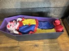 Vintage 2006 Pac Halloween Prop Animate Killer Clown Coffin Riser Works