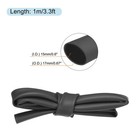Silicone Heat Shrink Tubing 1 7 1 Ratio 0 6  15mm id X 0 67  17mm od 3 3ft Black