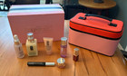 New Best Of Clinique 7 Piece Gift Set W  Pink Red Carrying Case   Original Box