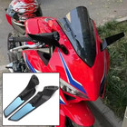 Cnc Rear View Mirrors Blue Anti-glare Mirror For Honda Cbr650r 2024 2025 2026