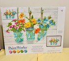 Lot Of 2 Paint By Number Kits - Paintworks Flowering Jars   Mondo Llama Boho Nib