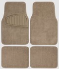 Lot Of 2 Auto Drive 4pc Carpet Car Floor Mat Tufted Polyester Tan  Universal Fit