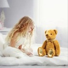 Fao Schwarz Plush Anniversary Teddy Bear Toy Tan Gold Embossed Kids Room Decor