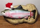 Working 1999 Travis The Singing Trout Fish Christmas Edition Santa Clause Vtg