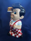 Vintage Bob s  big Boy  Coin piggy Bank  with Plug  8  Statue Figure  01 Euc