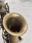 Vintage Buescher Alto Saxophone Unlacquered Brass Engraved 105120 31a