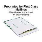 Staples First Class Catalog Envelopes 9 l X 12 h White And Green 100 bx 486929