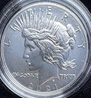 Us Mint 2021  1 Morgan And Peace Silver Dollars 3-coin Set In Ogp   Cert