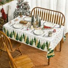  Christmas Tablecloth 60  84 Inch Rectangular  60  X 84   rectangular  White