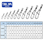 Duo Lock Snap Swivels Stainless Brass Fishing Swivel Snap Rolling Barrel 50 200p