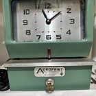 Acroprint 150er3 W key Heavy Duty Analog Manual Print Time Clock Tested Working