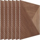 Yoxier 23 6  Acoustic Wall Panels  Peel And Stick Wood Grain Ebony Soundproof P