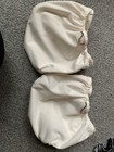 Kanga Care Newborn Cover Diaper Set Of 2 White Polyester Polyurethane Laminate