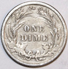 1914-p Barber Silver Dime - Very Fine -  9423d - Free Shipping