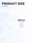 Uxcell 100pcs Pp Plastic Bearing Balls 2mm Solid Balls  2mm  White