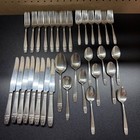 Vintage Silverplate Flatware Set Harmony House Aa  33 Pieces Forks  Spoons 