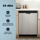Amana 59 Dba Front Control Built-in Dishwasher - Stainless Steel