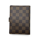 Louis Vuitton Monogram Agenda-pm Damier Day Planner Cover Brown Authentic