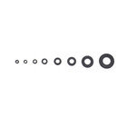 500pcs Black Nylon Flat Washers Assortment Kit For M2 M2 5 M3 M4 M5 M6