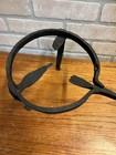 Large 19th C  Antique Wrought Iron Blacksmith Forged Fireplace Hearth Trivet 25 