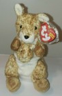 Ty Beanie Baby - Willoughby The Kangaroo  7 Inch  New Mwmts Plush Stuffed Toy