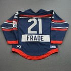 2021-22 Haley Frade Metropolitan Riveters Game Worn Nwhl Jersey Phf Meigray