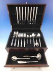Aegean Weave Plain By Wallace Sterling Silver Flatware Set For 8 Service 44 Pcs
