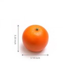6 Pcs Yellow Simulation Plastic Fake Oranges Decorative Fruit Bowls Decor