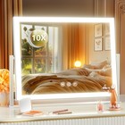 Hollywood Vanity Makeup Mirror With Led Lights  3 Color Modes  10x Magnification