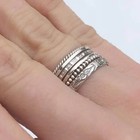 Solid 925 Sterling Silver Mix Unique Band Ring Statement Handmade Ring All Size