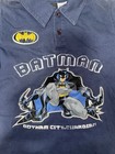 Vintage y2k Batman Boys Blue Polo Shirt Short Sleeve Kids Size 5