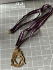 Vtg Masonic Temple Court No  S m o t l c  Actual Past Masters Crown Medal Badge