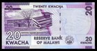 World Paper Money - Malawi 20 Kwacha 2016 Prefix Be   Crisp Unc