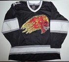 Metallica 1996 Push Head Flamming Skull Hockey Jersey 