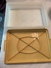 Vintage Tupperware 290 Snack Stor Yellow Rectangle Keeper W Lid 13 5x9 5