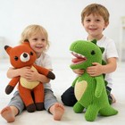 2 Styles Handmade Knitted Stuffed Animal Soft Plush Crochet Toy For Childs Gifts