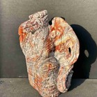 1 8lb Top Natural Mexican Agate Quartz Carved Skull  Realistic  Crystal Healing