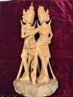 Carved Wood Bali Indonesia Rama And Sita Hindu Statues Asian Art Carving