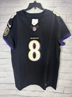 Nike Ravens Lamar Jackson  8 Black Vapor Fuse Elite Football Jersey Men   s 48 Nwt