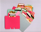 Fabulous  12  Memorydex rolodex Tabbed Cards Double-sided Handmade