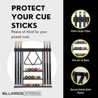 Pool Cue Rack-pool Stick Holder Wall Mount With 16 Ball Holders  6 Pack Of Chalk